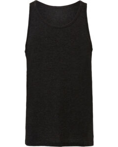 Branded Bella + Canvas Unisex Jersey Tank Charcoal Black Triblend