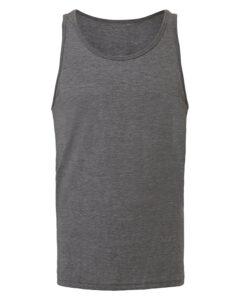 Branded Bella + Canvas Unisex Jersey Tank Grey Triblend