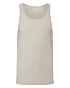 Branded Bella + Canvas Unisex Jersey Tank Oatmeal Triblend