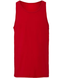 Branded Bella + Canvas Unisex Jersey Tank Red