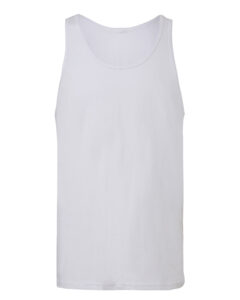 Branded Bella + Canvas Unisex Jersey Tank White