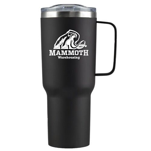 Custom Branded Mammoth 40 Oz Vacuum Insulated Mug - Black