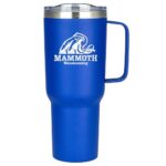 Custom Branded Mammoth 40 Oz Vacuum Insulated Mug - Blue