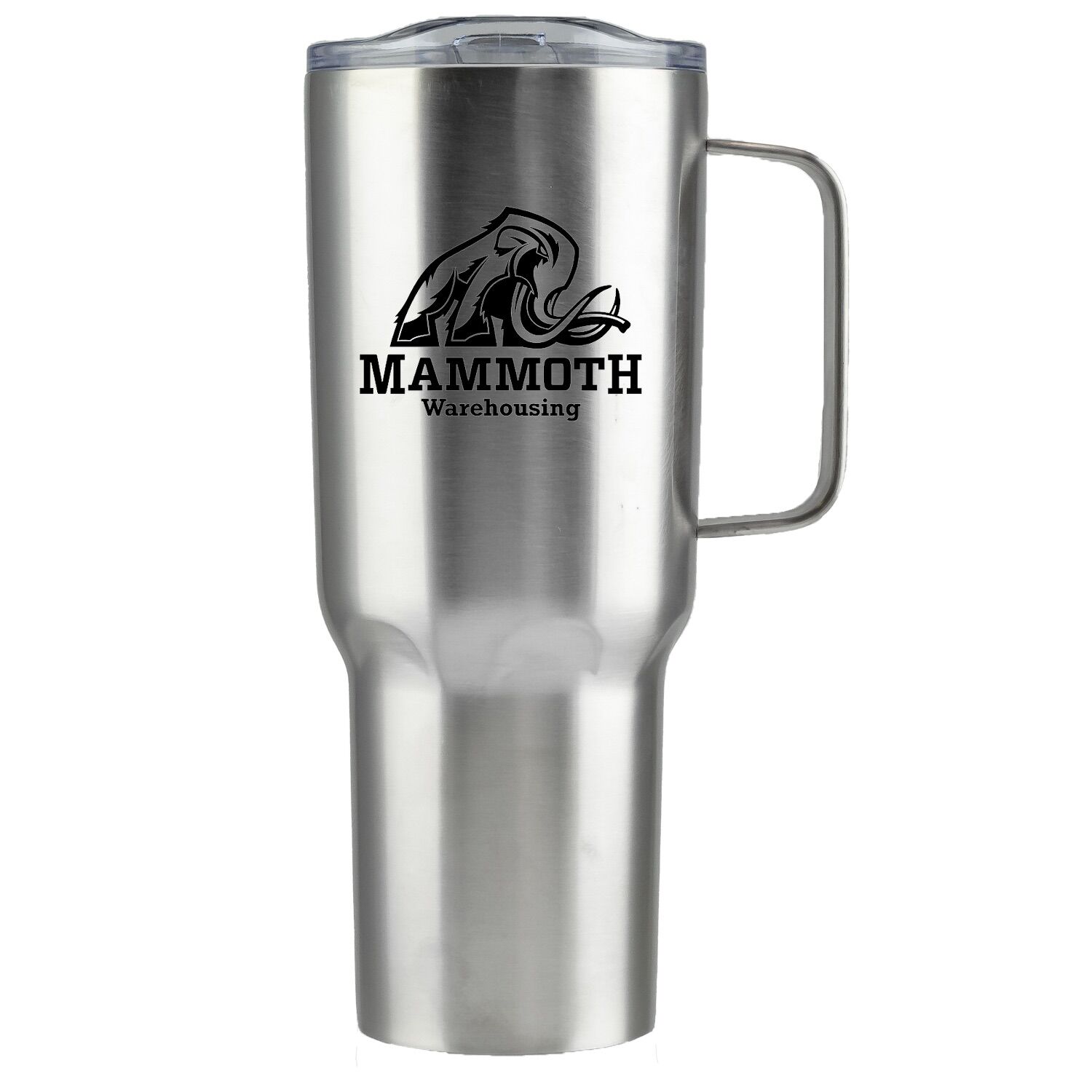 Custom Branded Mammoth 40 Oz Vacuum Insulated Mug - Stainless Clear