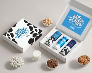 Branded Milk & Cookies set White