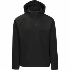 Branded Skyline Soft Shell Half Zip Obsidian