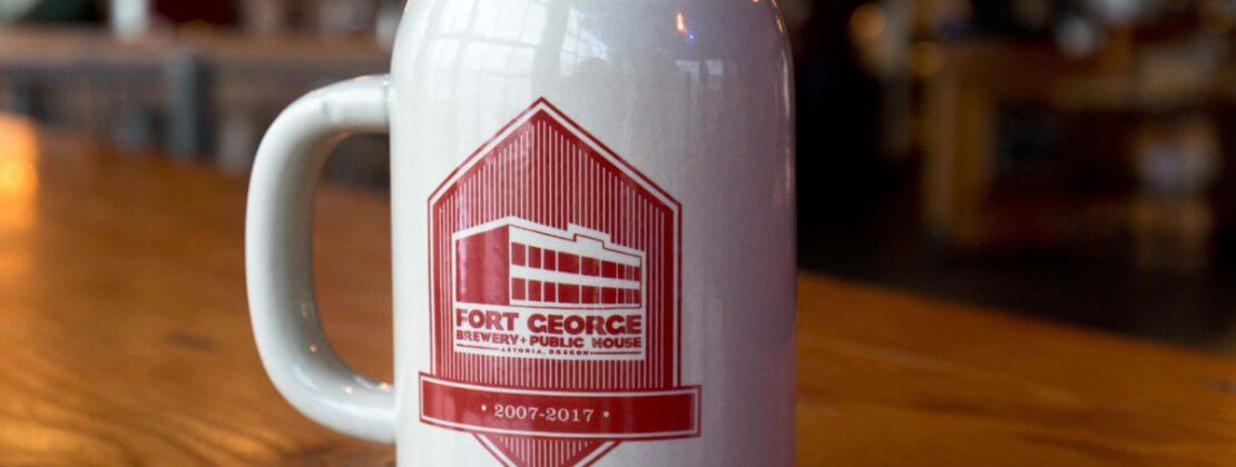 Image of the Fort George 10 year anniversary mug club mug