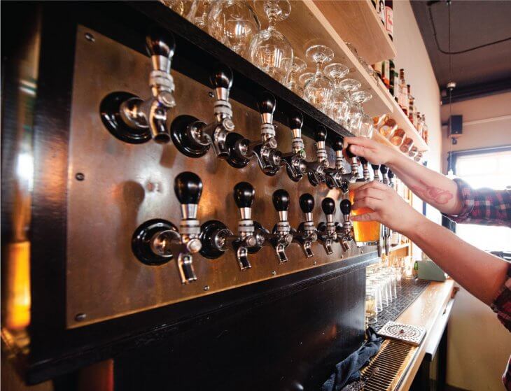 image of beer being poured at Alberta St. Pub in Portland, Oregon