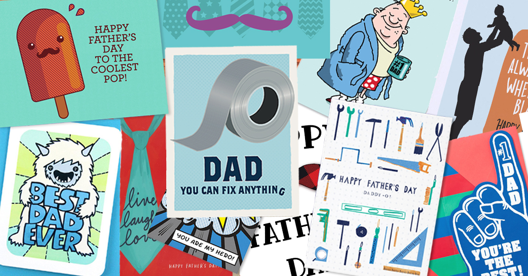 compilation of Father's Day cards