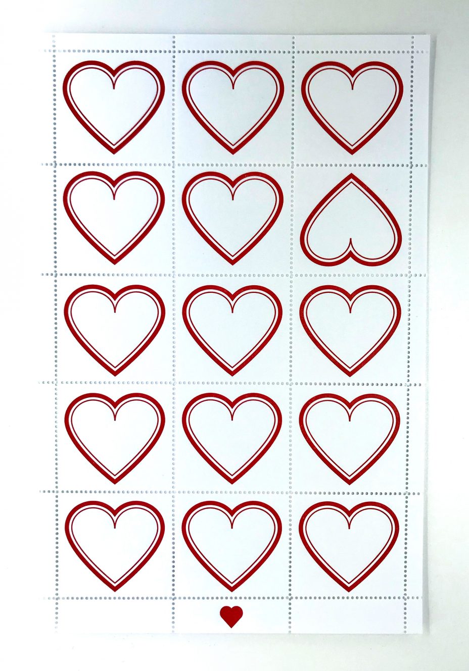 heart stamps