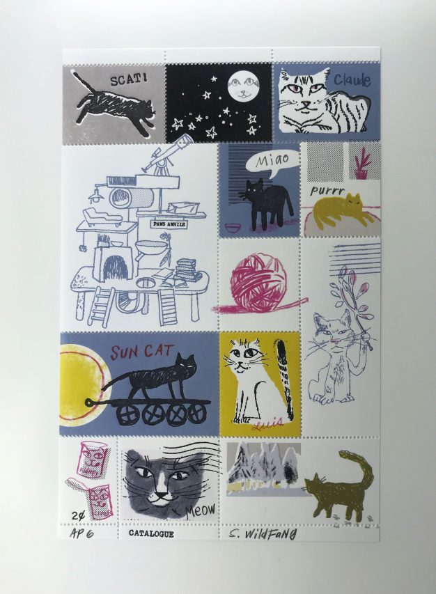 Sarah Wildfang artist stamp