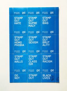 stamp out hate tre seals letterpress stamps