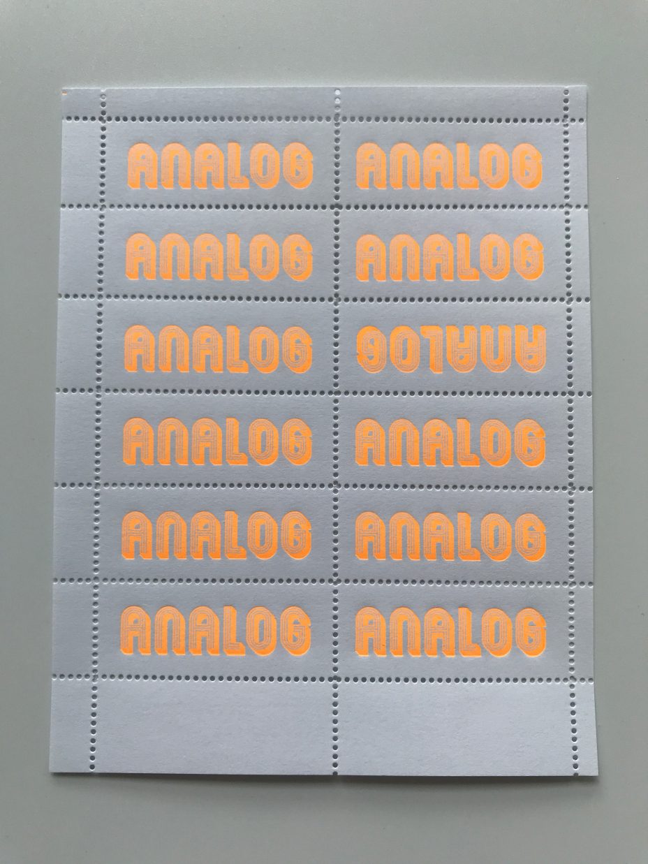 analog neon orange