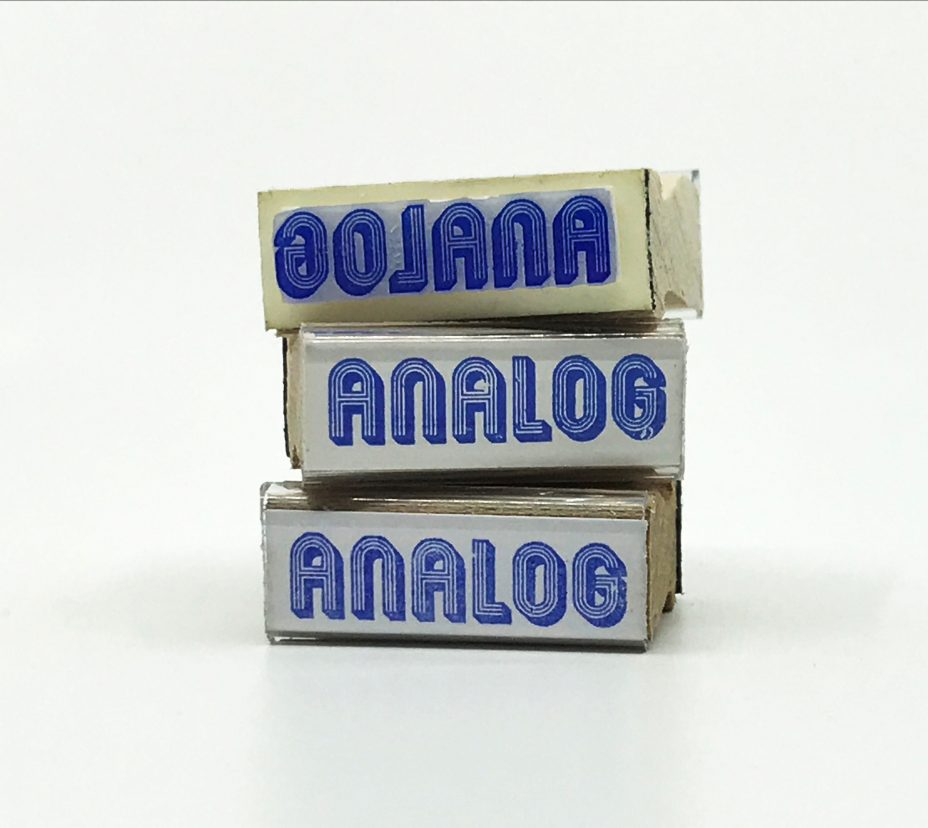 analog rubber stamp